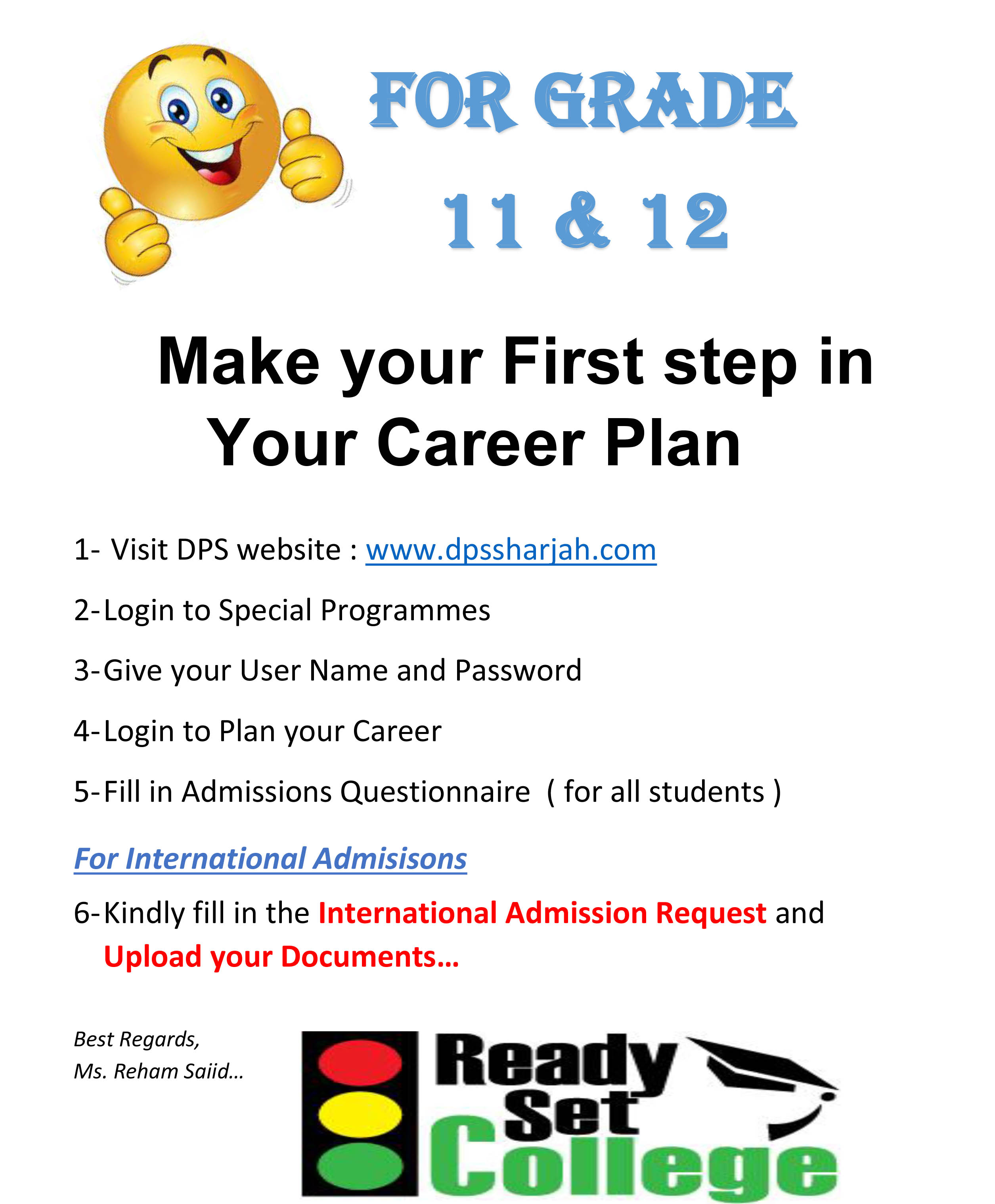 your career plan